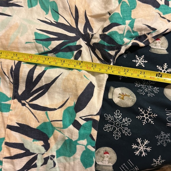 M COLLECTION 100% LINEN FLORAL DESIGN TOP SIZE 14 - Picture 6 of 12